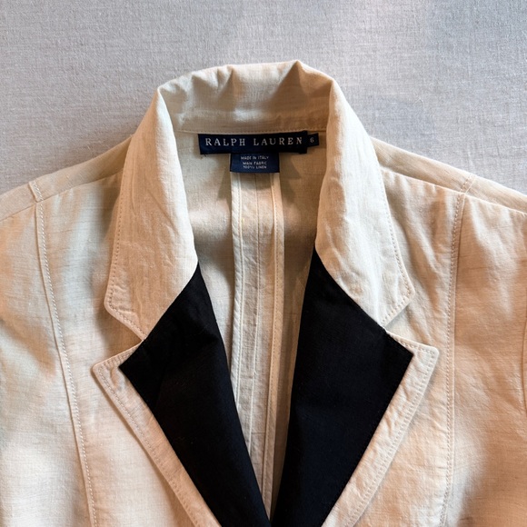Ralph Lauren Blue Label Linen Duster Jacket French White | 6 - Picture 6 of 6